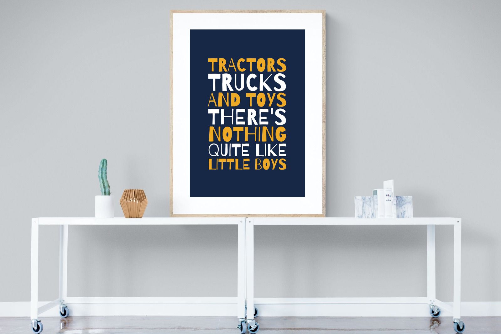 Tractors & Trucks-Wall_Art-90 x 120cm-Framed Print-Wood-Pixalot