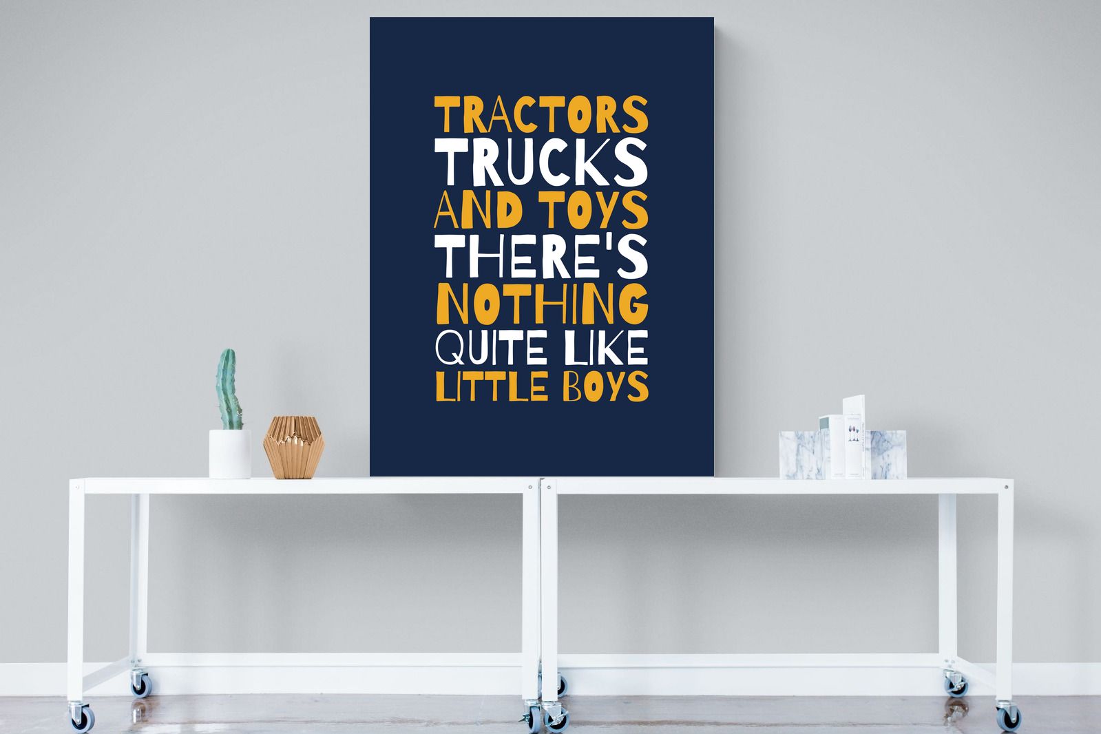 Tractors & Trucks-Wall_Art-90 x 120cm-Mounted Canvas-No Frame-Pixalot