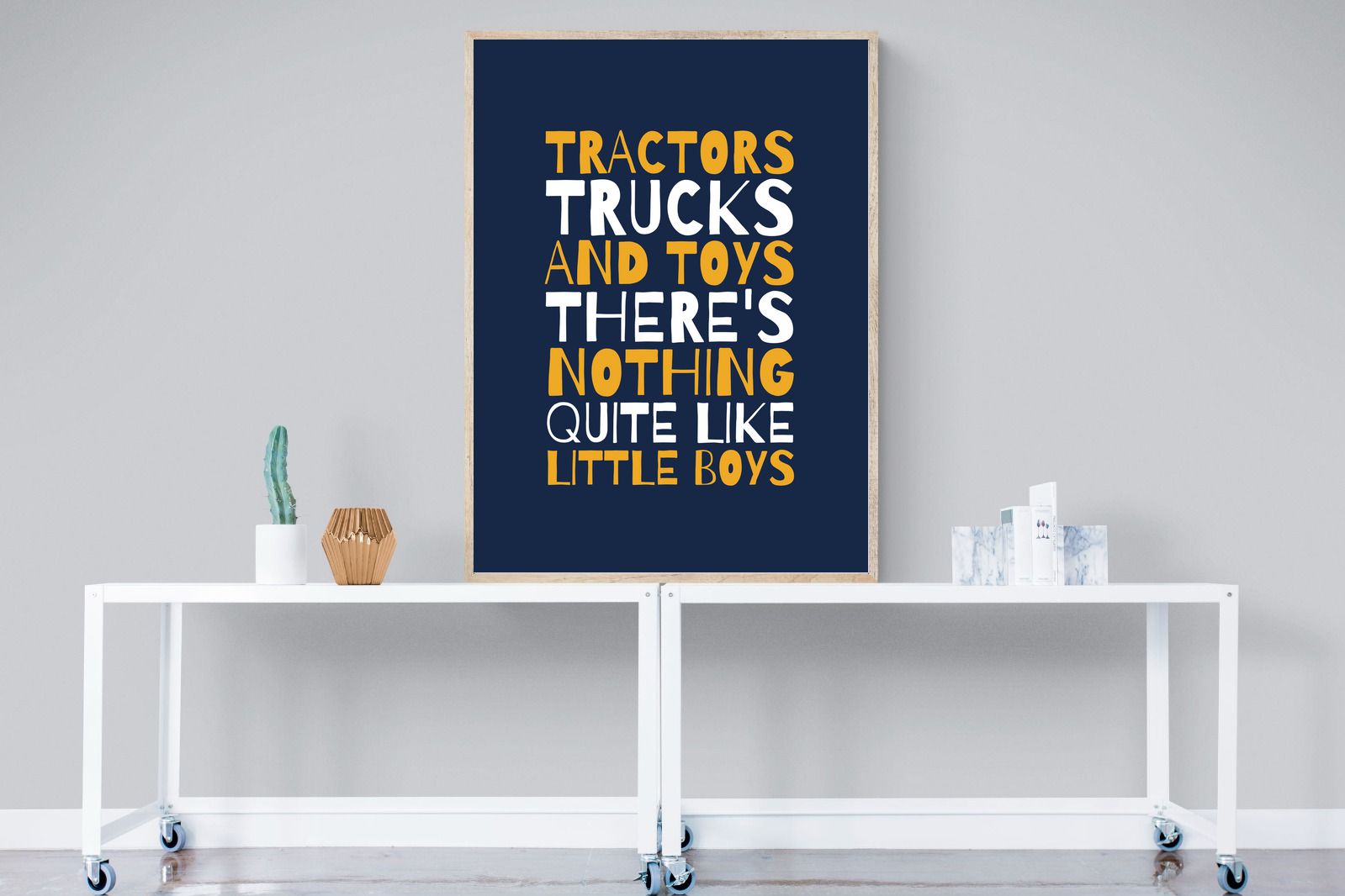 Tractors & Trucks-Wall_Art-90 x 120cm-Mounted Canvas-Wood-Pixalot