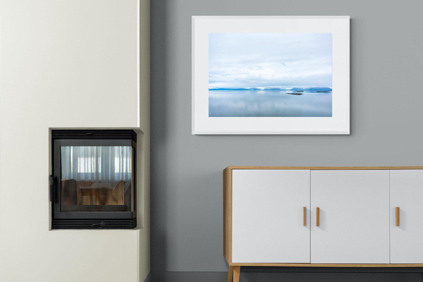 Tranquil Arctic-Wall_Art-100 x 75cm-Framed Print-White-Pixalot