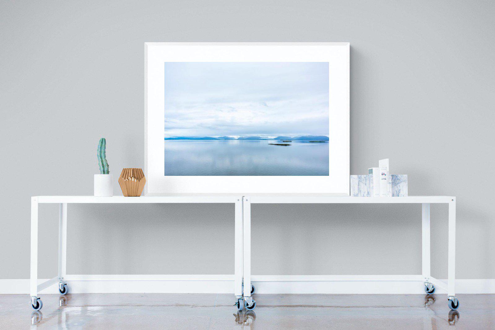 Tranquil Arctic-Wall_Art-120 x 90cm-Framed Print-White-Pixalot
