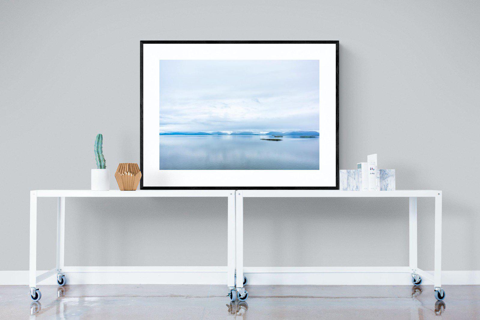 Tranquil Arctic-Wall_Art-120 x 90cm-Framed Print-Black-Pixalot