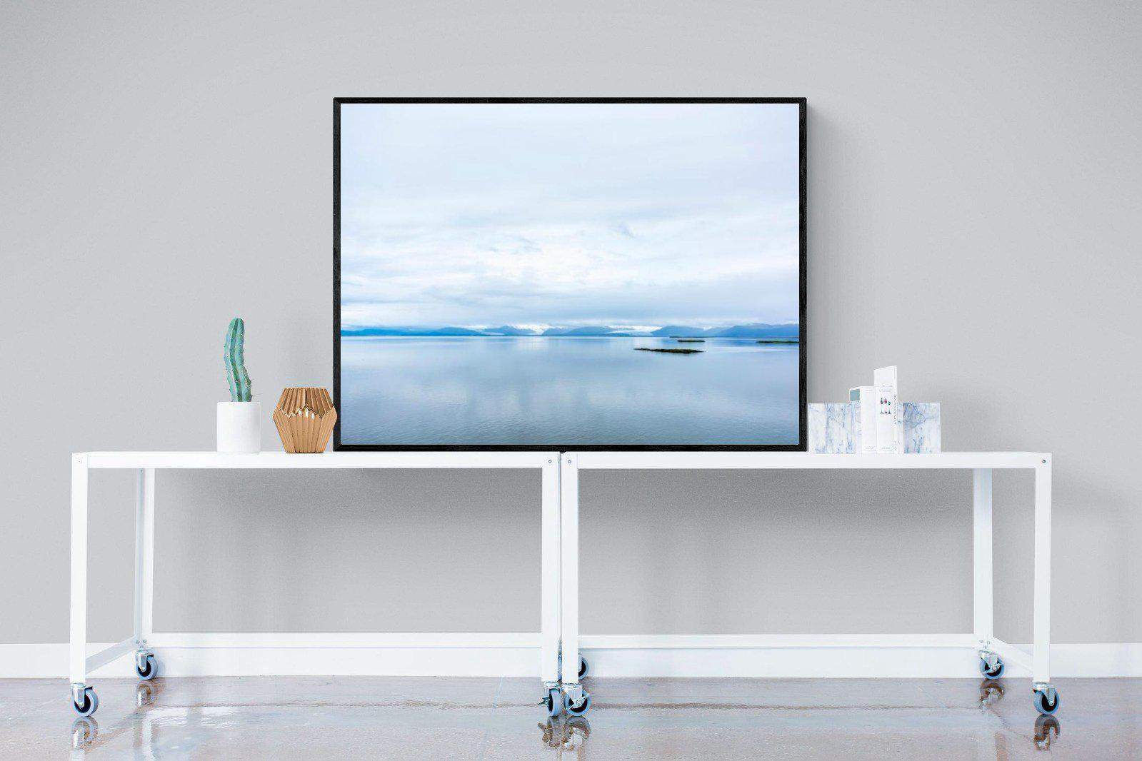 Tranquil Arctic-Wall_Art-120 x 90cm-Mounted Canvas-Black-Pixalot