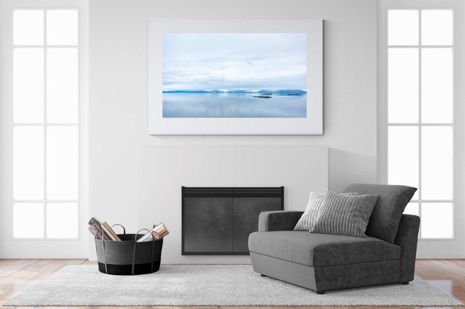 Tranquil Arctic-Wall_Art-150 x 100cm-Framed Print-White-Pixalot