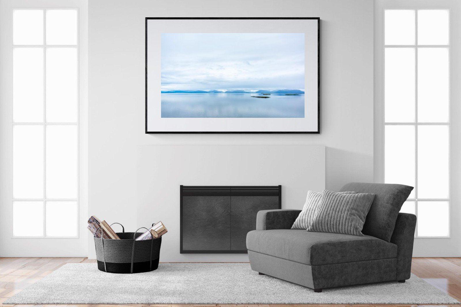Tranquil Arctic-Wall_Art-150 x 100cm-Framed Print-Black-Pixalot
