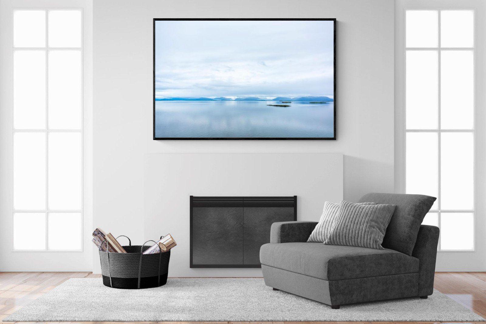 Tranquil Arctic-Wall_Art-150 x 100cm-Mounted Canvas-Black-Pixalot