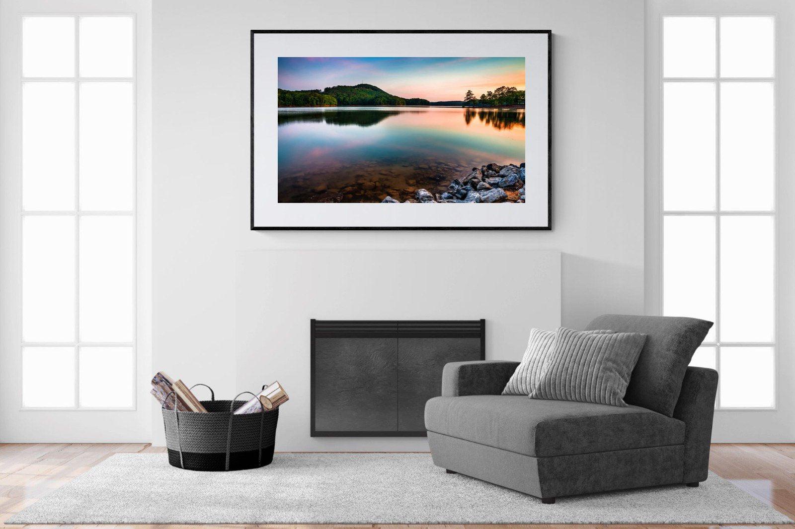 Tranquil-Wall_Art-150 x 100cm-Framed Print-Black-Pixalot