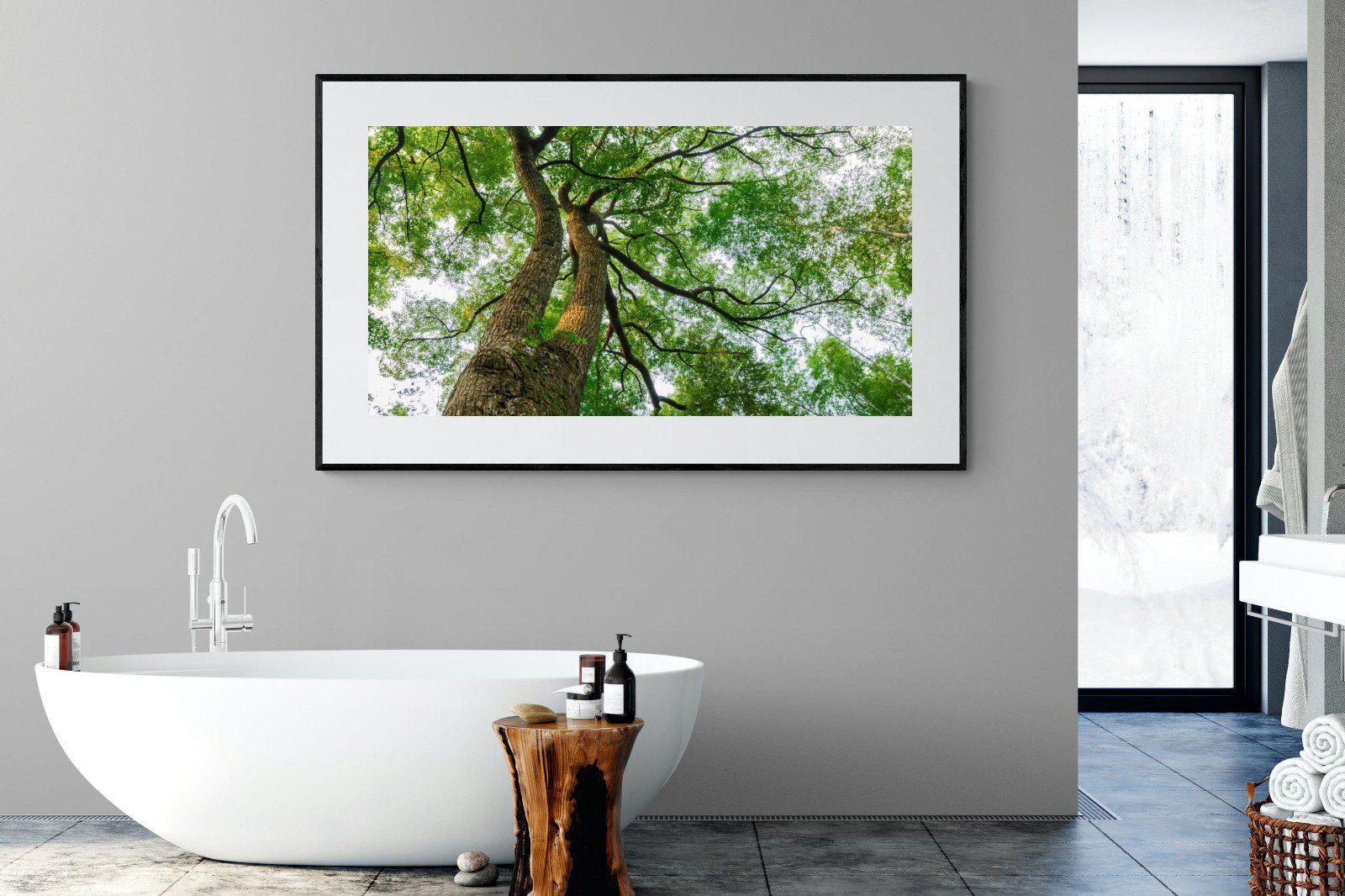 Tree Canopy-Wall_Art-180 x 110cm-Framed Print-Black-Pixalot