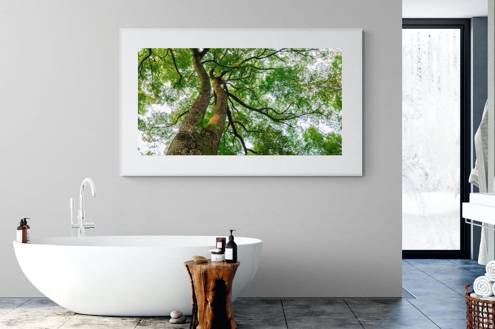 Tree Canopy-Wall_Art-180 x 110cm-Framed Print-White-Pixalot