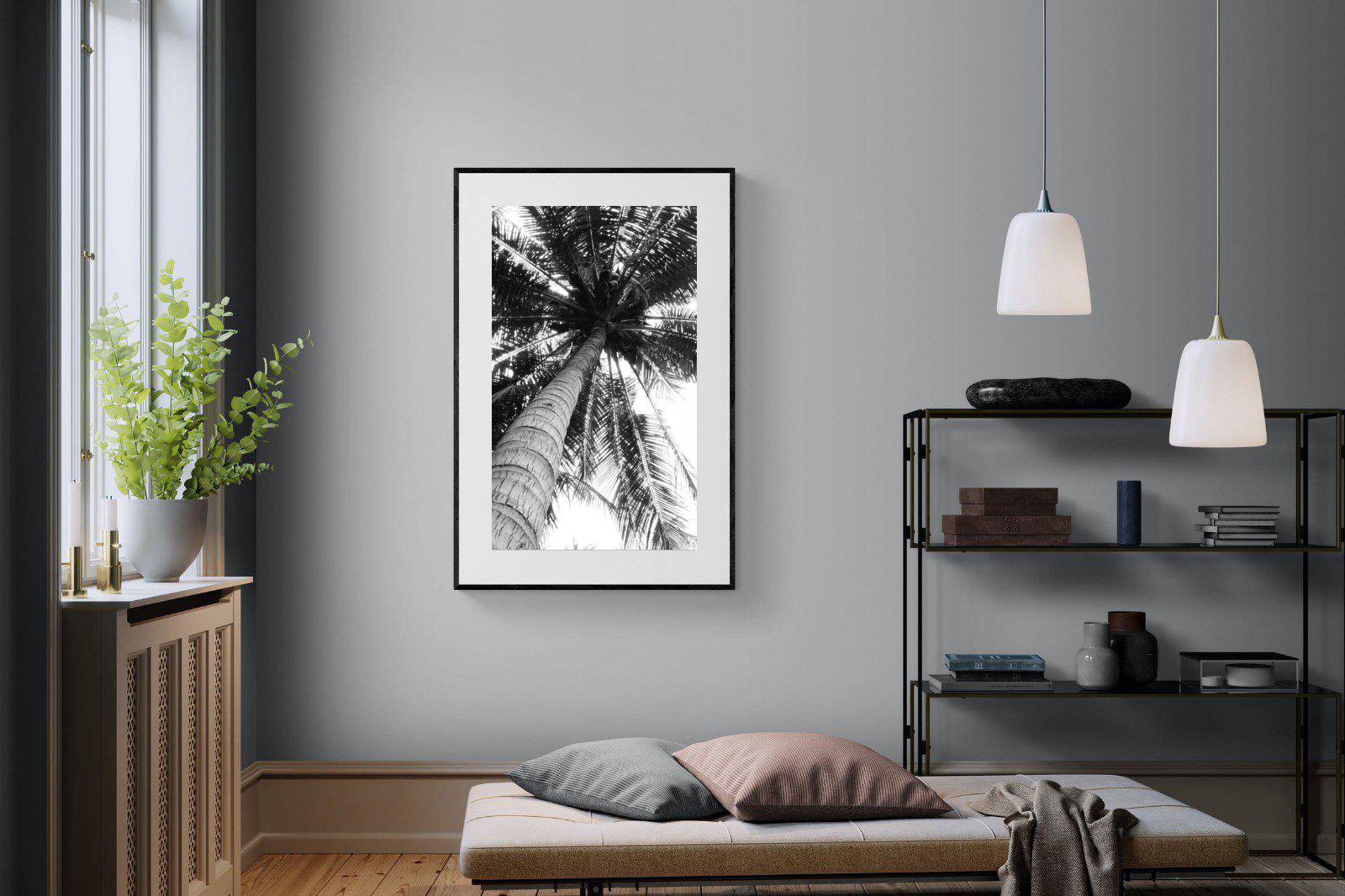 Tree Fan-Wall_Art-100 x 150cm-Framed Print-Black-Pixalot