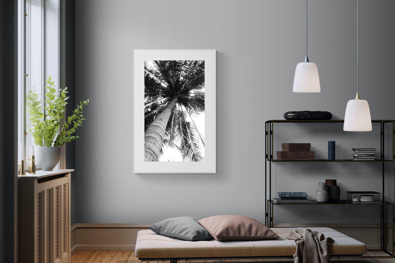Tree Fan-Wall_Art-100 x 150cm-Framed Print-White-Pixalot