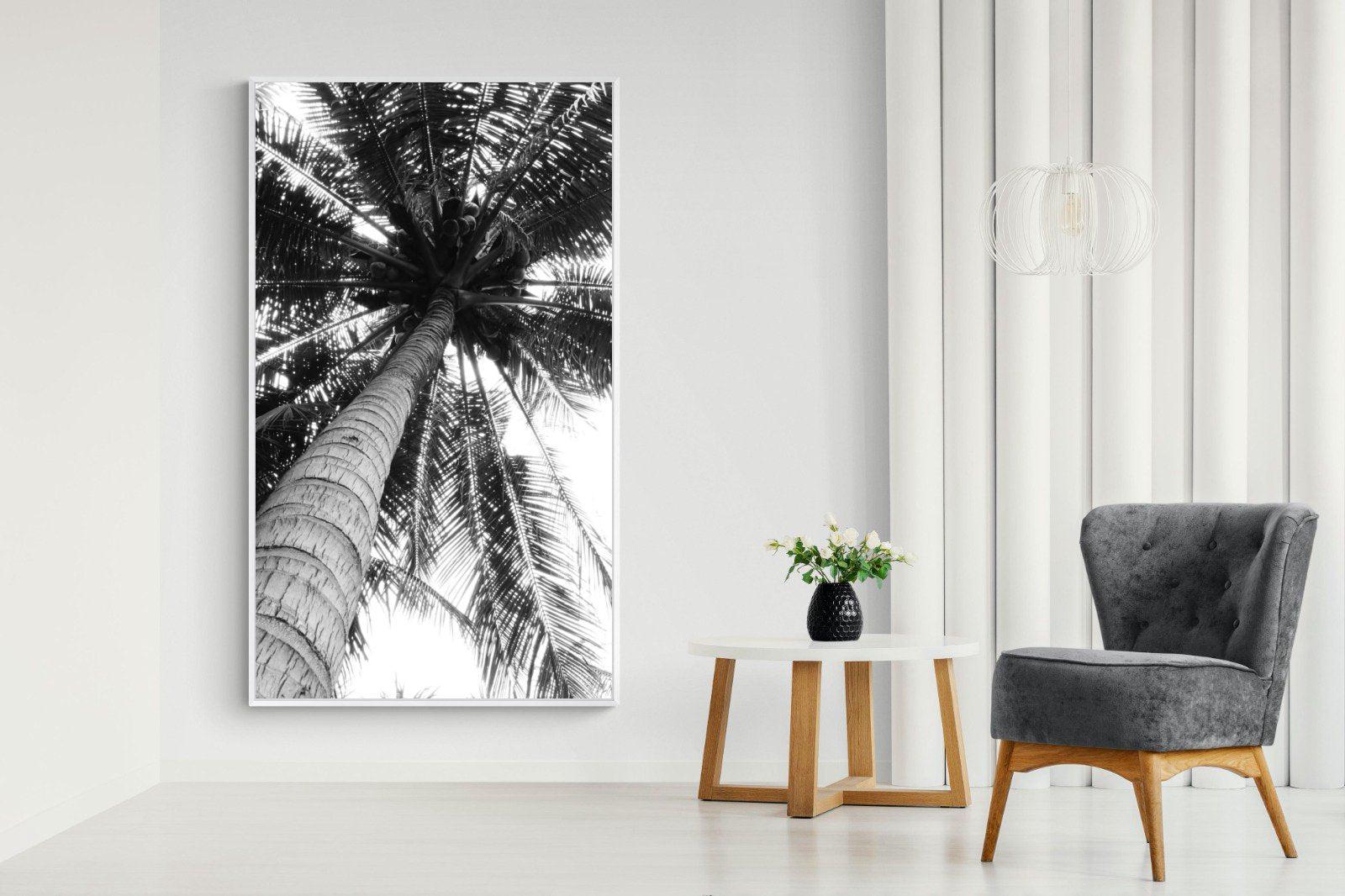 Tree Fan-Wall_Art-130 x 220cm-Mounted Canvas-White-Pixalot