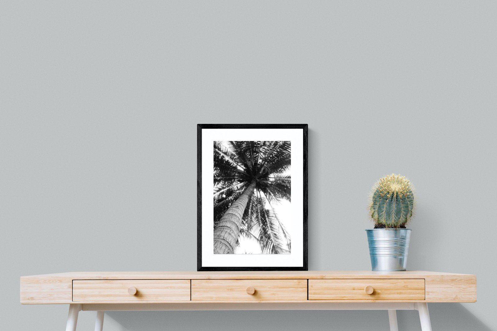 Tree Fan-Wall_Art-45 x 60cm-Framed Print-Black-Pixalot