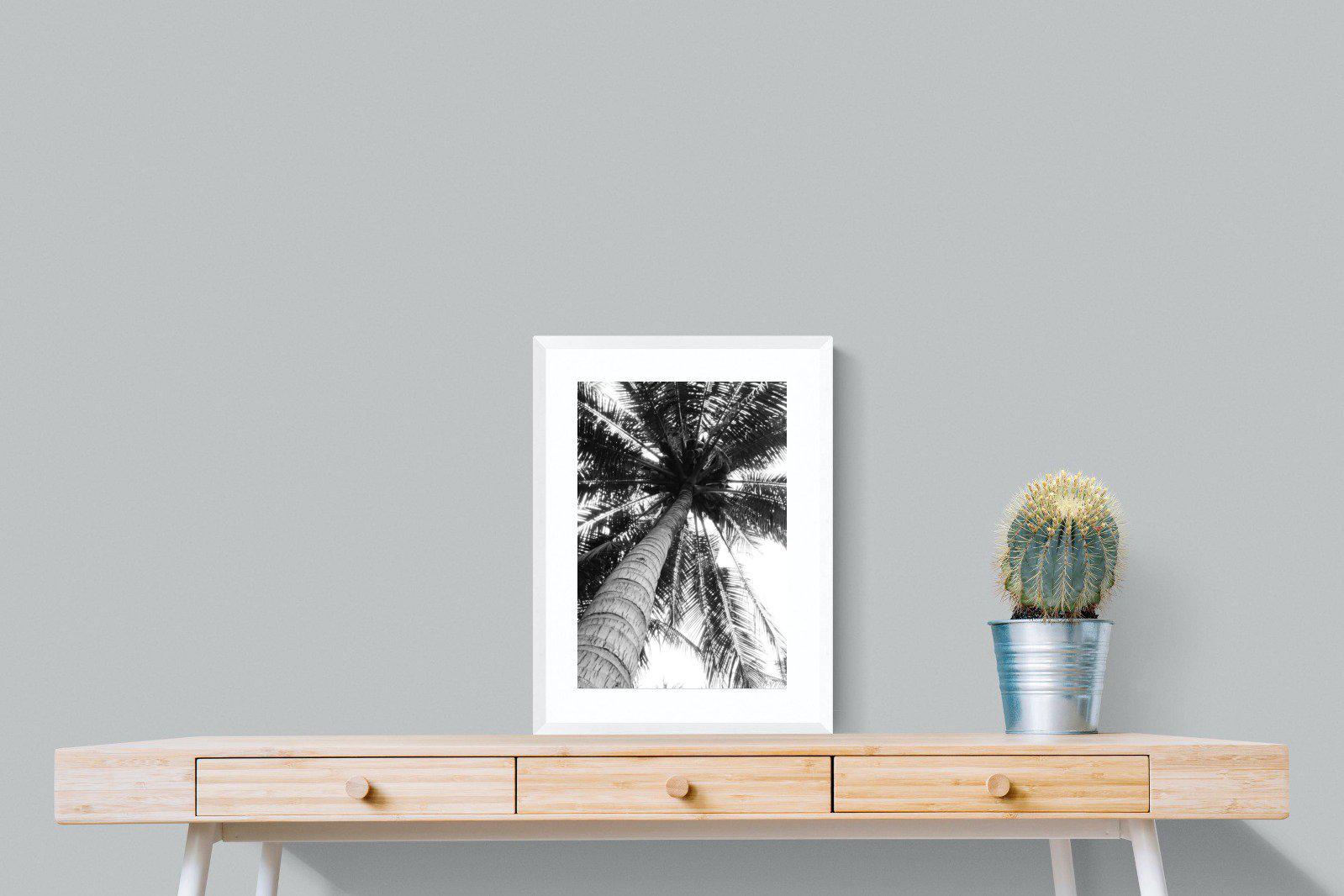 Tree Fan-Wall_Art-45 x 60cm-Framed Print-White-Pixalot