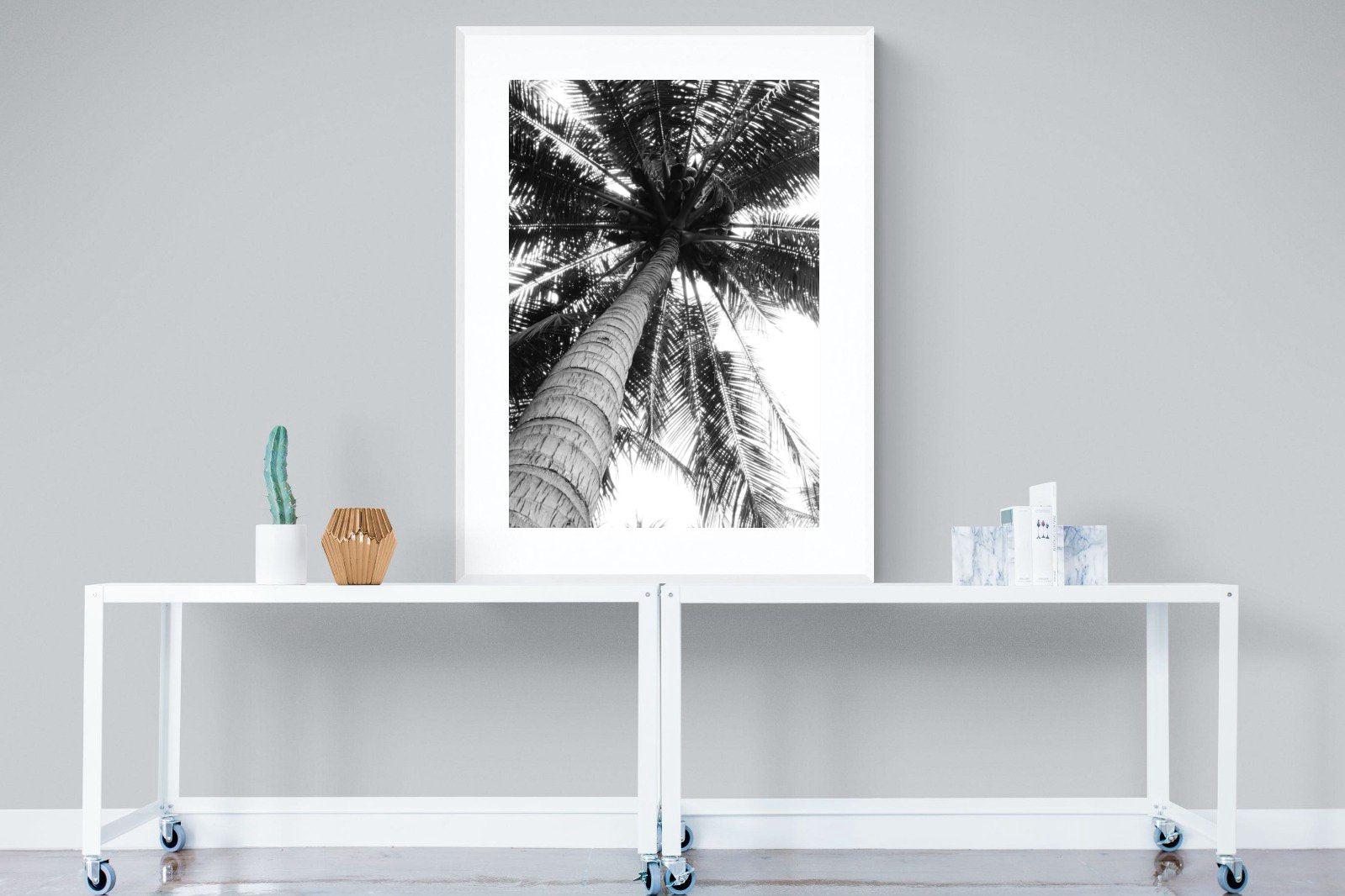 Tree Fan-Wall_Art-90 x 120cm-Framed Print-White-Pixalot