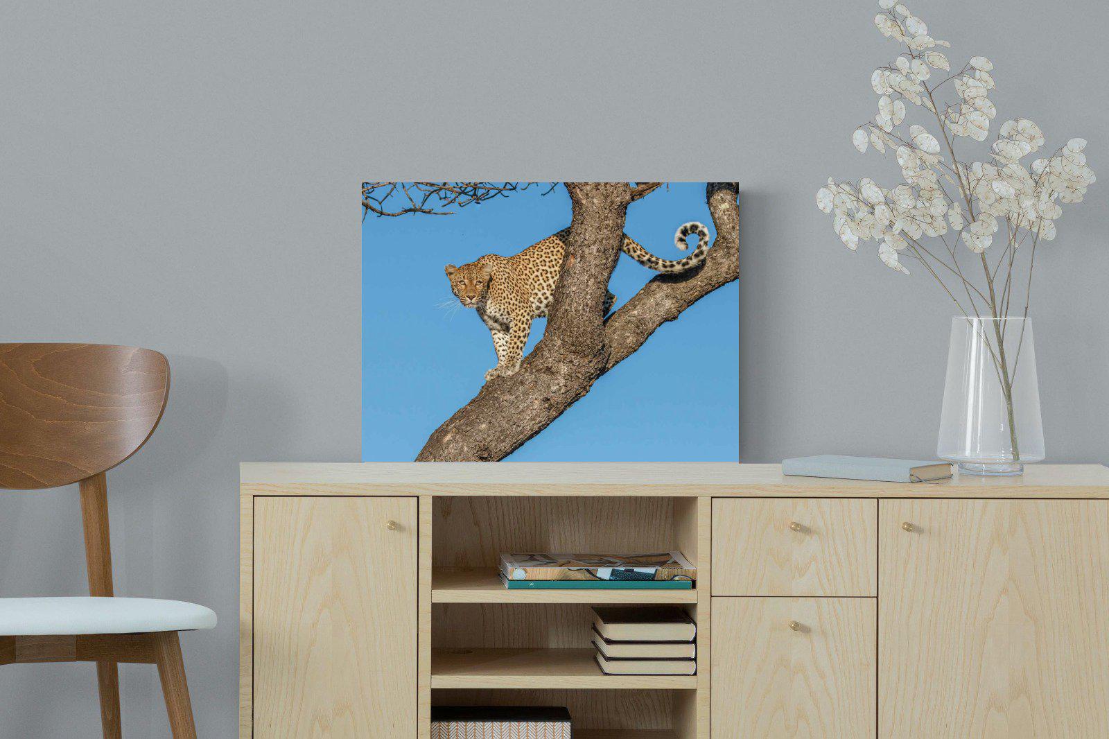 Tree Leopard-Wall_Art-60 x 45cm-Mounted Canvas-No Frame-Pixalot