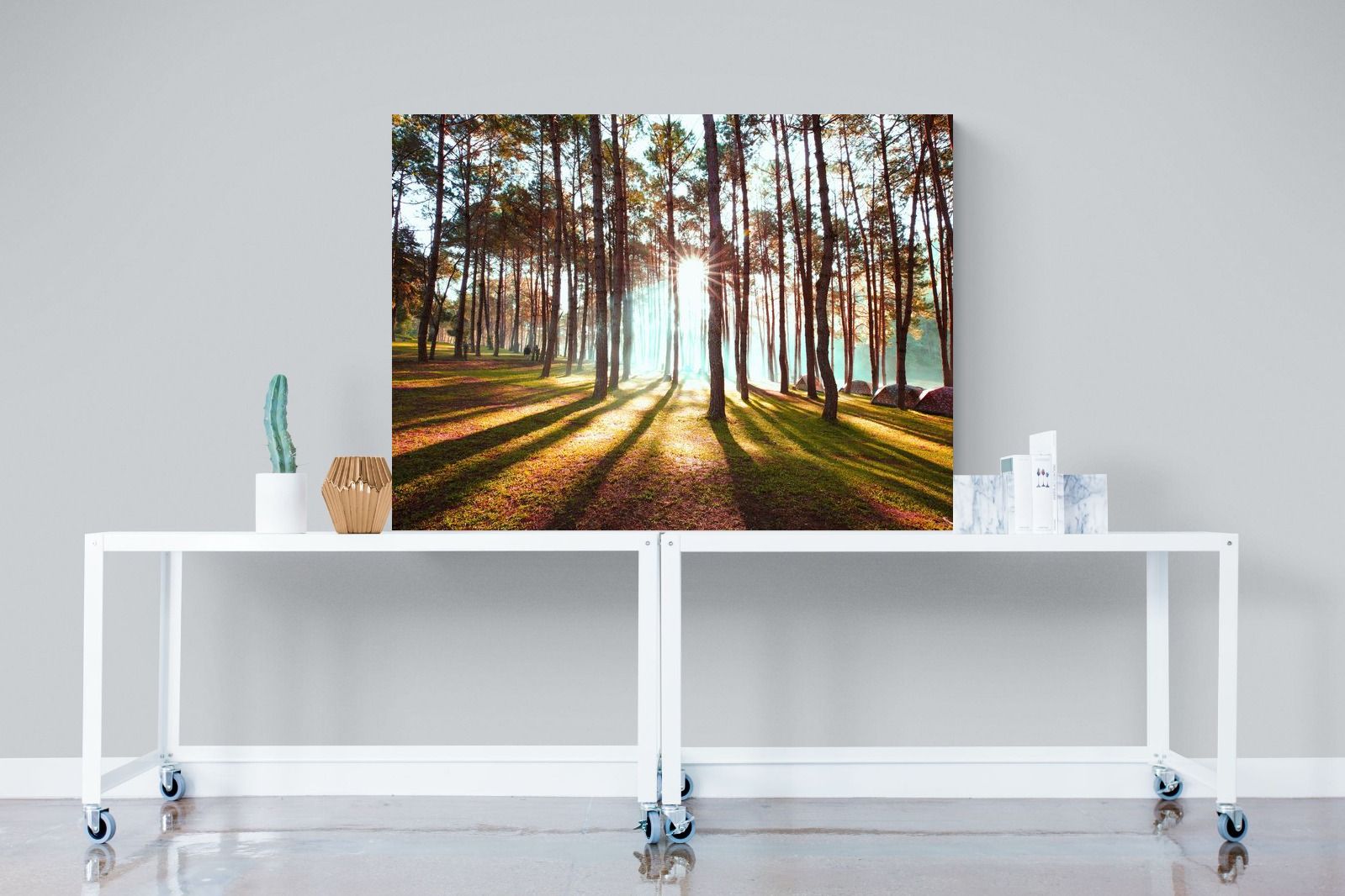 Tree Light-Wall_Art-120 x 90cm-Mounted Canvas-No Frame-Pixalot