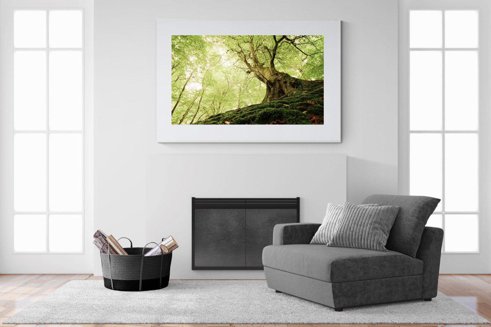 Tree-Wall_Art-150 x 100cm-Framed Print-White-Pixalot