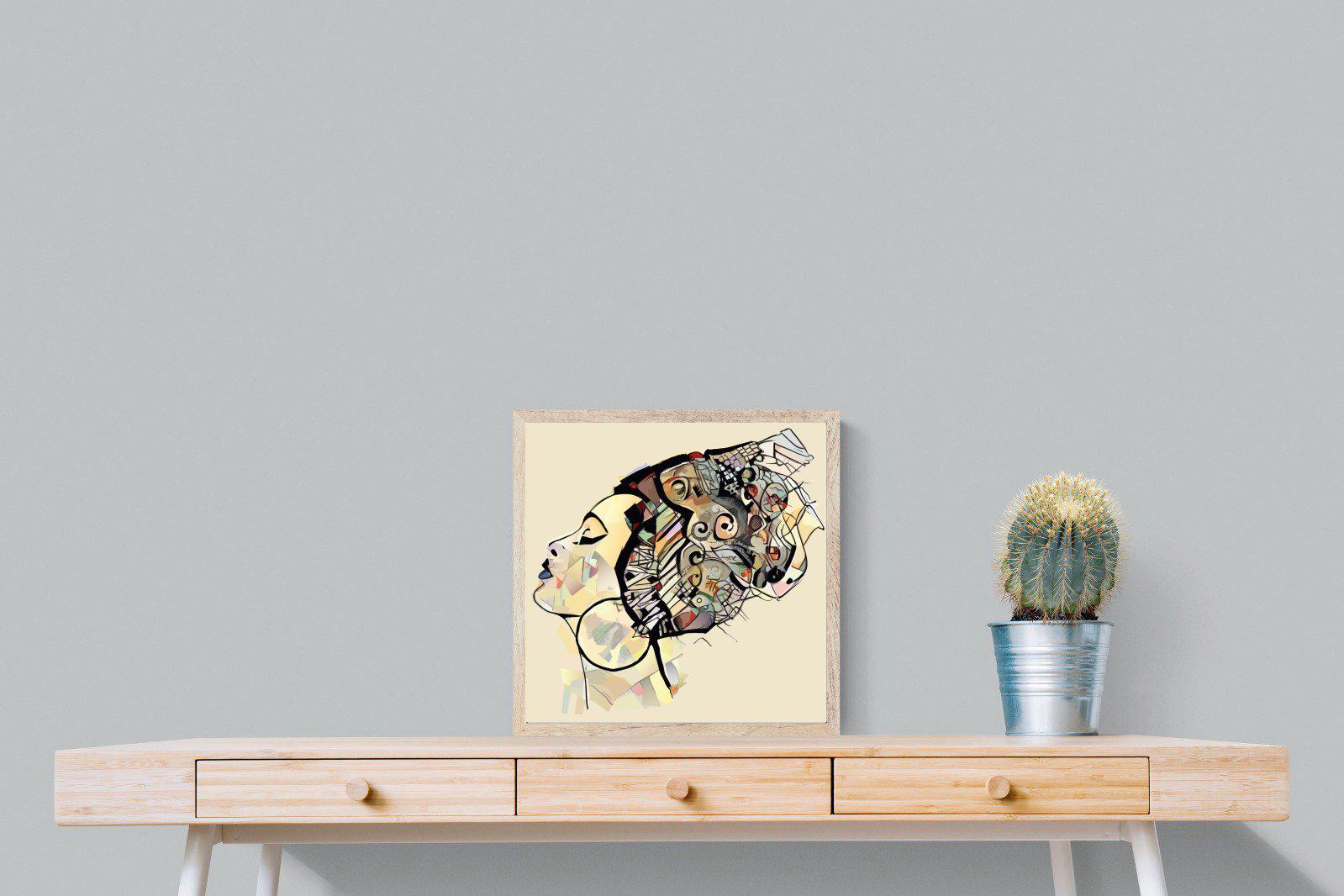 Tribal Art-Wall_Art-50 x 50cm-Mounted Canvas-Wood-Pixalot