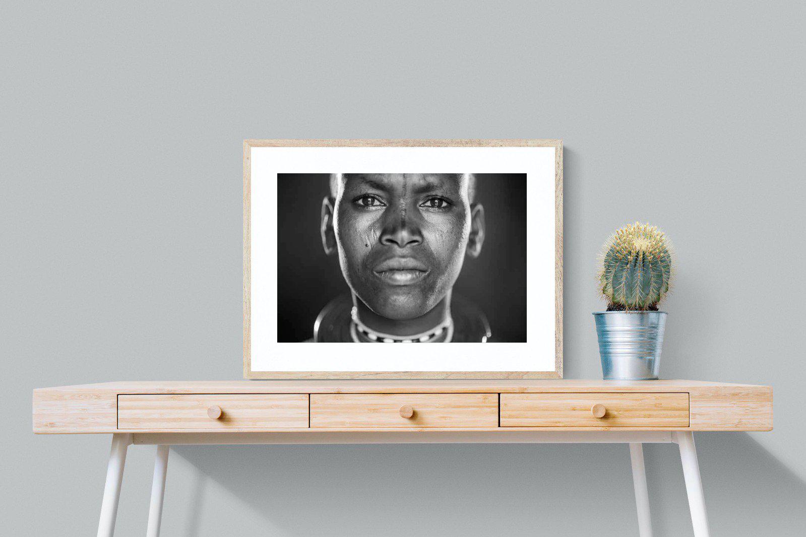 Tribal-Wall_Art-80 x 60cm-Framed Print-Wood-Pixalot