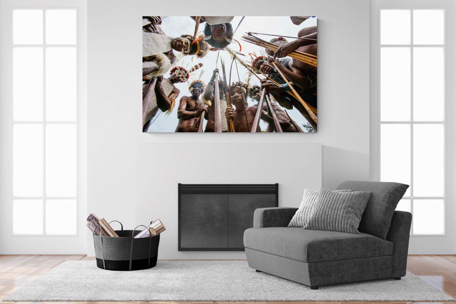 Tribe-Wall_Art-150 x 100cm-Mounted Canvas-No Frame-Pixalot