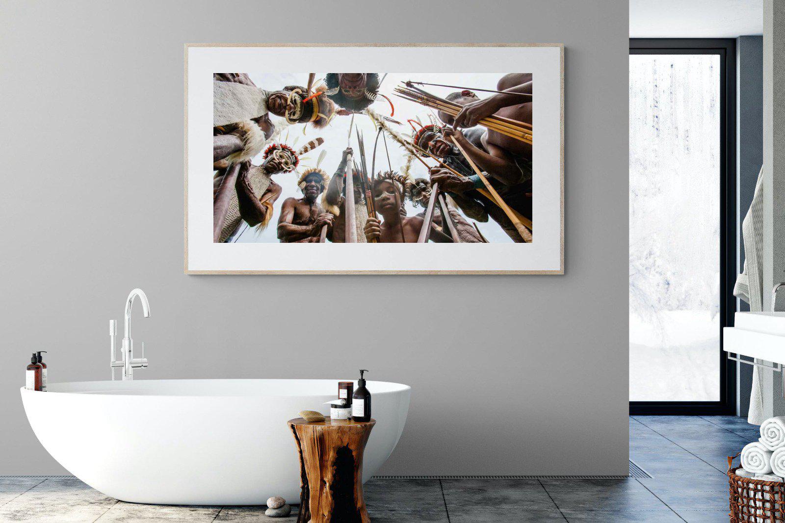 Tribe-Wall_Art-180 x 110cm-Framed Print-Wood-Pixalot