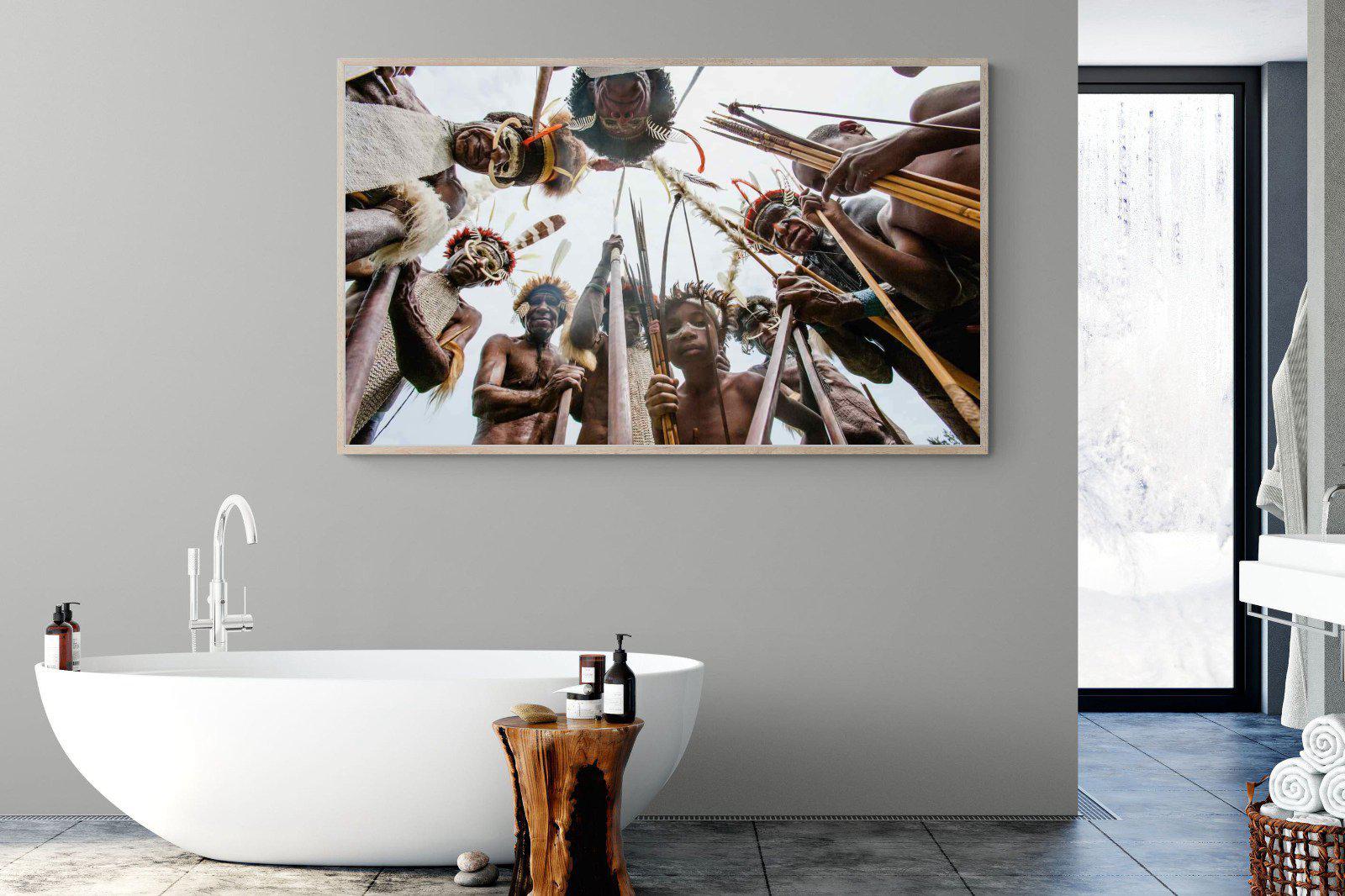 Tribe-Wall_Art-180 x 110cm-Mounted Canvas-Wood-Pixalot