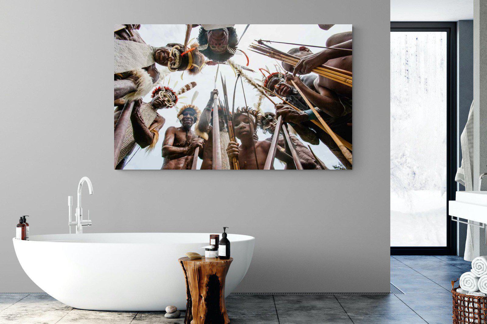Tribe-Wall_Art-180 x 110cm-Mounted Canvas-No Frame-Pixalot