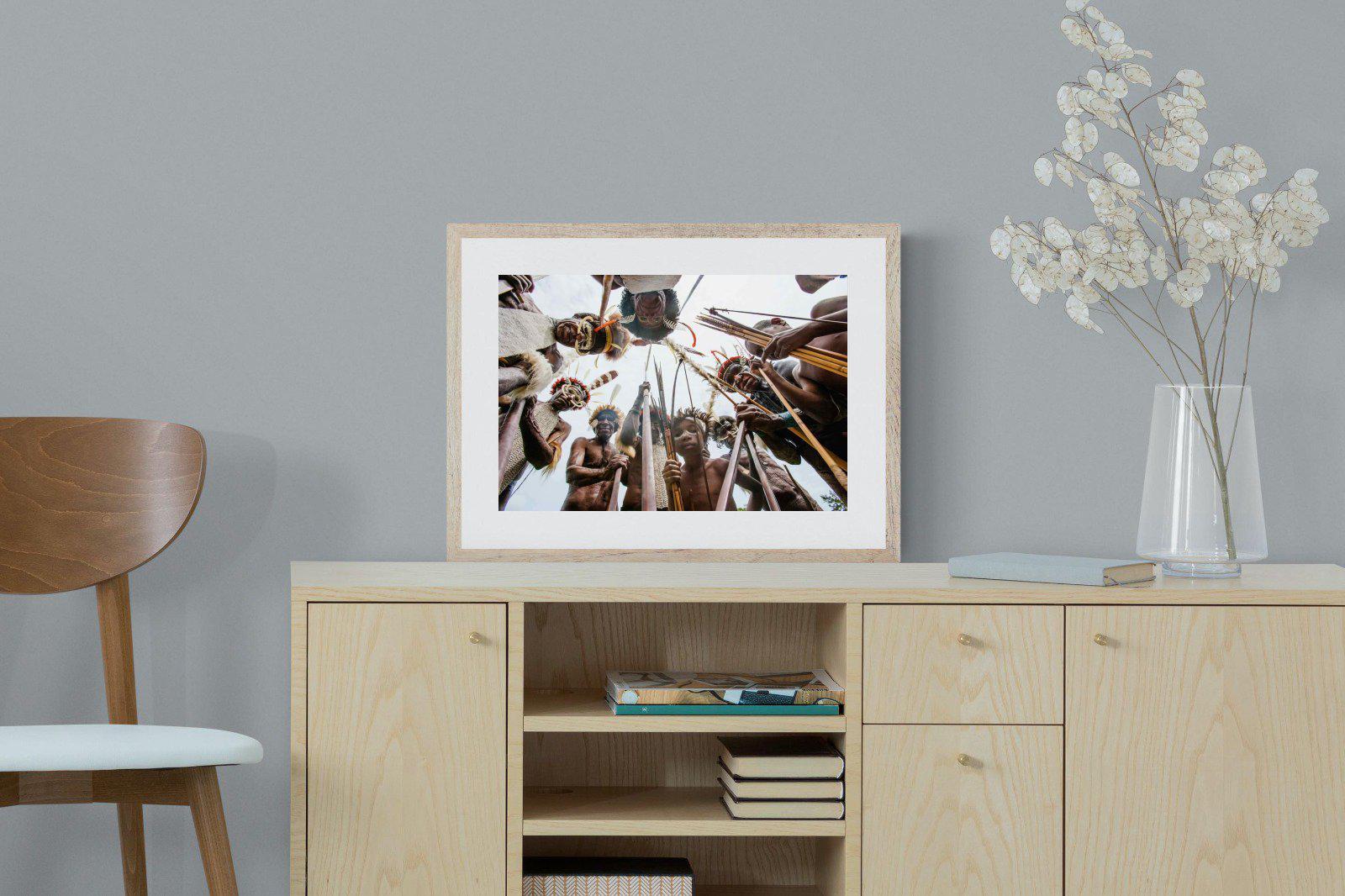 Tribe-Wall_Art-60 x 45cm-Framed Print-Wood-Pixalot