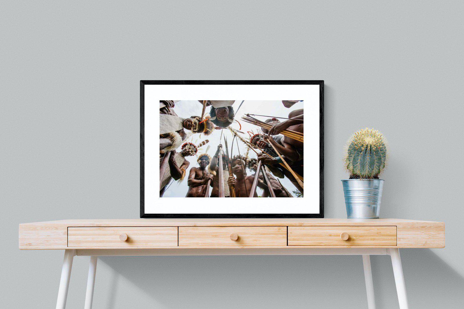 Tribe-Wall_Art-80 x 60cm-Framed Print-Black-Pixalot