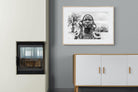 Tribesman-Wall_Art-100 x 75cm-Framed Print-Wood-Pixalot