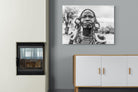 Tribesman-Wall_Art-100 x 75cm-Mounted Canvas-No Frame-Pixalot