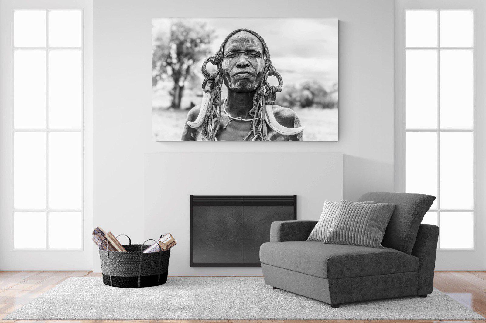Tribesman-Wall_Art-150 x 100cm-Mounted Canvas-No Frame-Pixalot