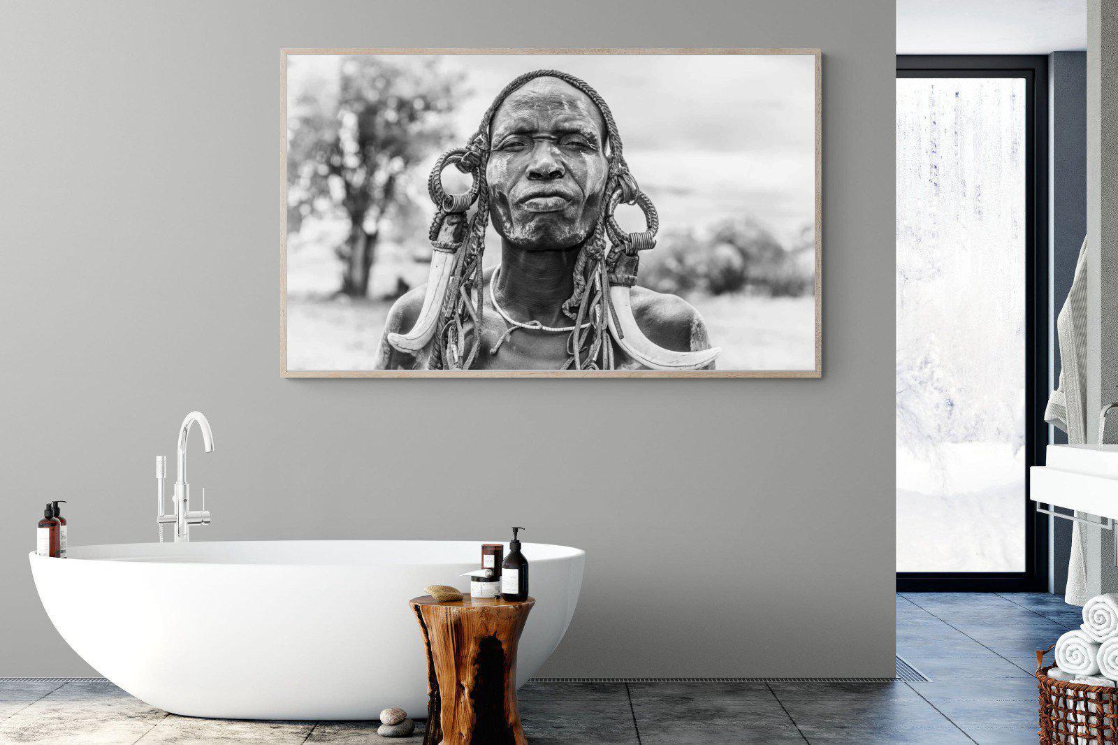 Tribesman-Wall_Art-180 x 110cm-Mounted Canvas-Wood-Pixalot