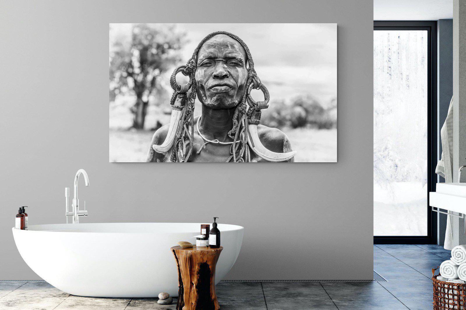 Tribesman-Wall_Art-180 x 110cm-Mounted Canvas-No Frame-Pixalot