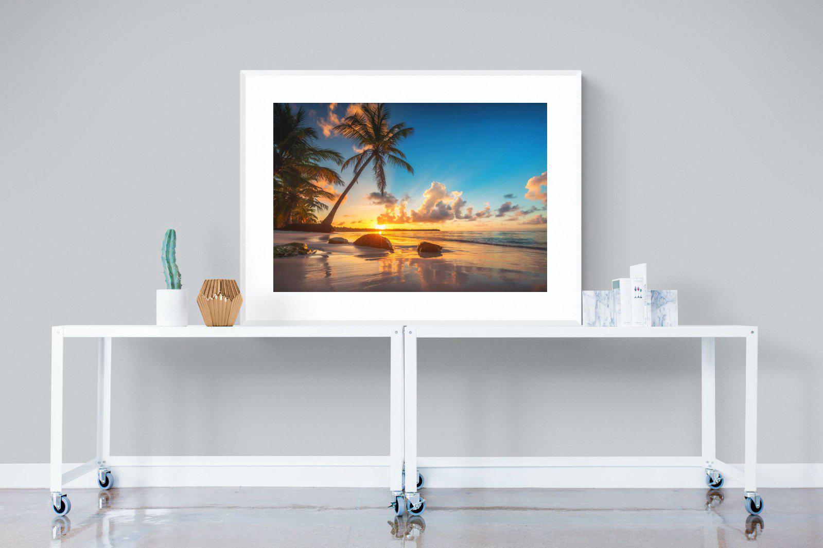Tropicana-Wall_Art-120 x 90cm-Framed Print-White-Pixalot