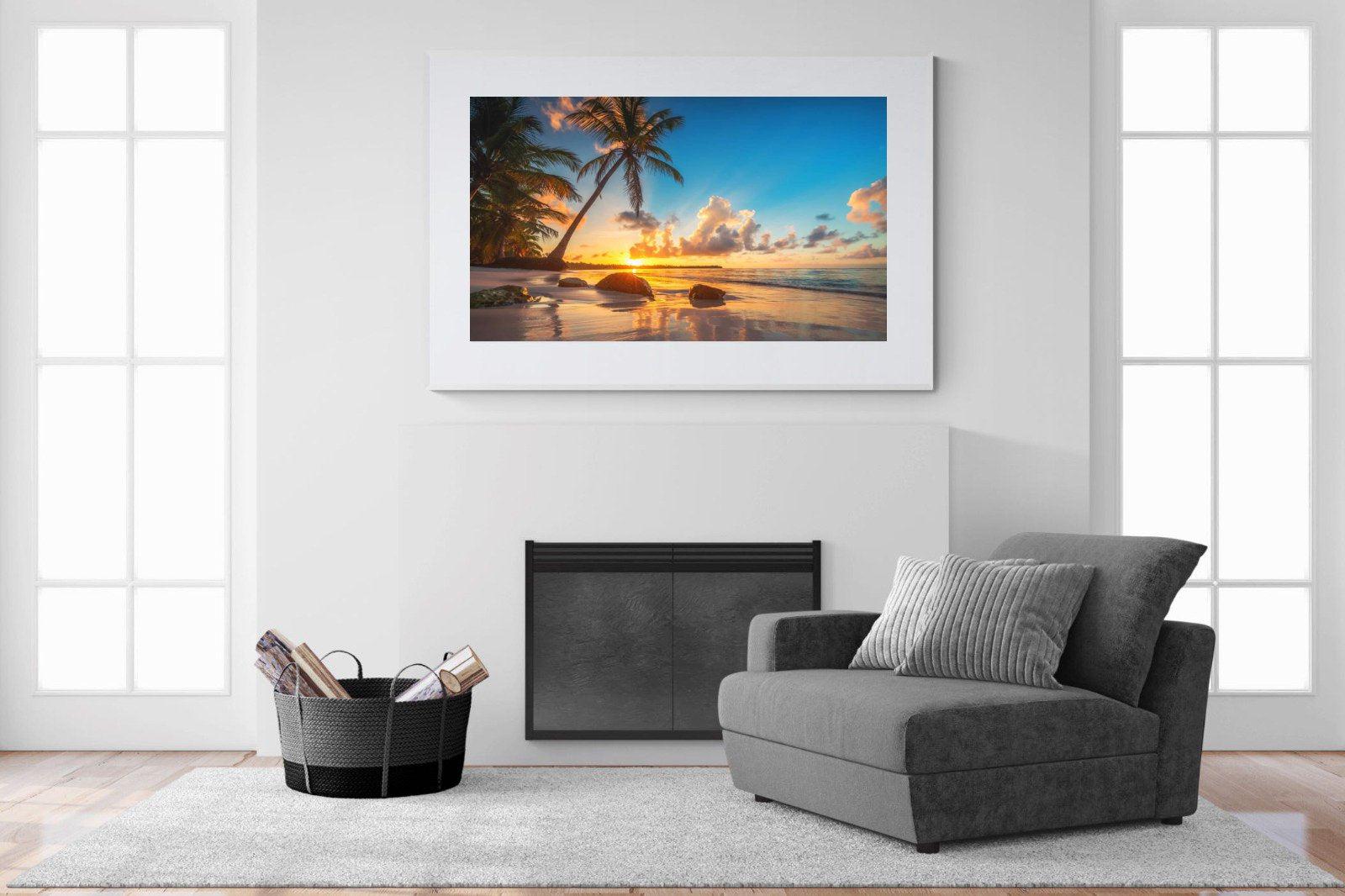 Tropicana-Wall_Art-150 x 100cm-Framed Print-White-Pixalot
