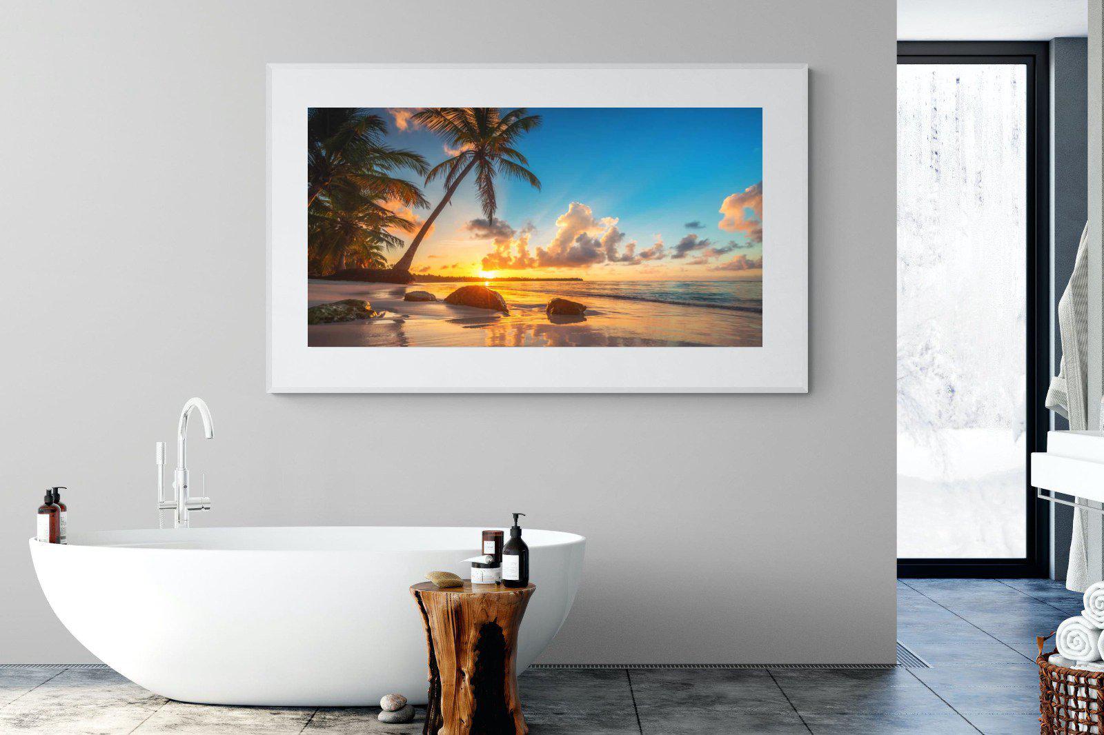 Tropicana-Wall_Art-180 x 110cm-Framed Print-White-Pixalot