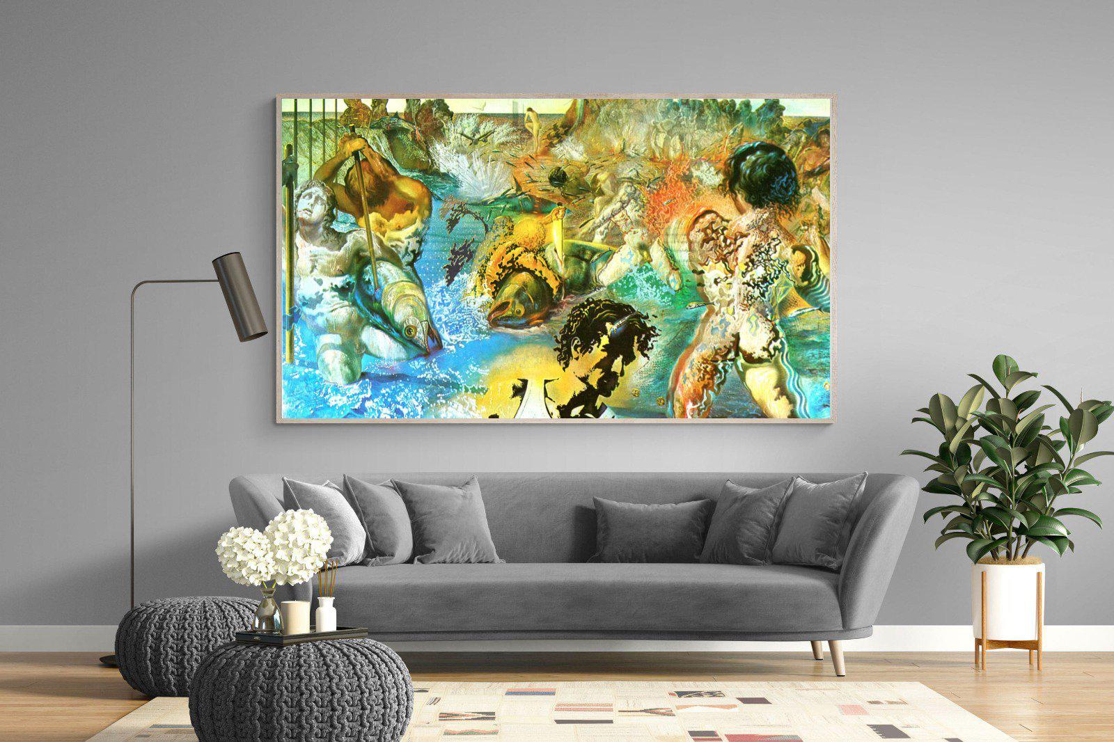 Tuna Fishing-Wall_Art-220 x 130cm-Mounted Canvas-Wood-Pixalot