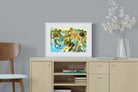 Tuna Fishing-Wall_Art-60 x 45cm-Framed Print-White-Pixalot
