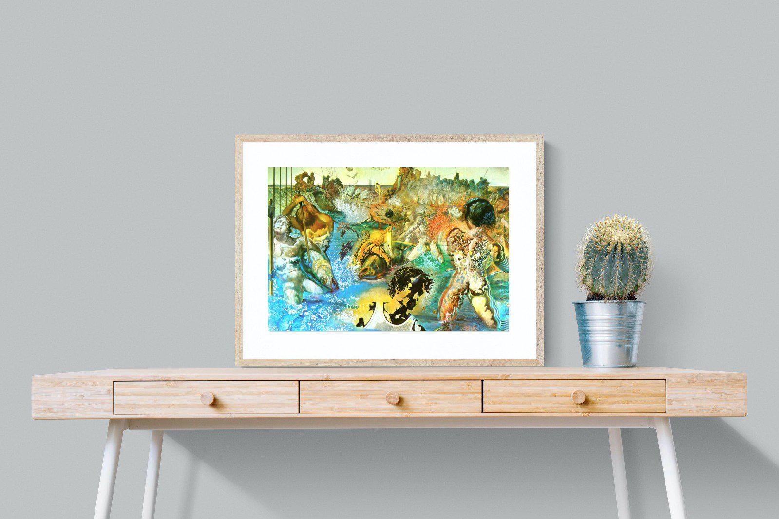 Tuna Fishing-Wall_Art-80 x 60cm-Framed Print-Wood-Pixalot