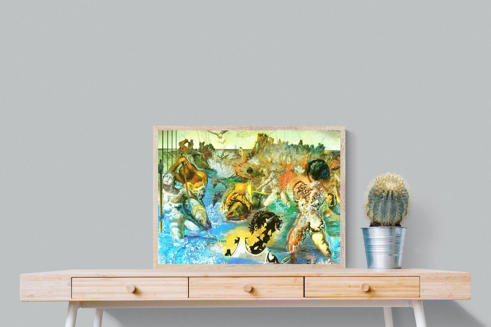 Tuna Fishing-Wall_Art-80 x 60cm-Mounted Canvas-Wood-Pixalot