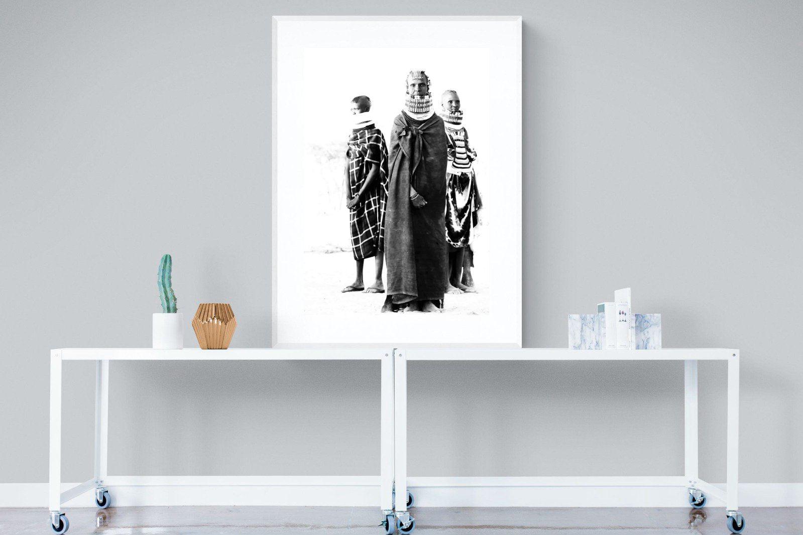 Turkana-Wall_Art-90 x 120cm-Framed Print-White-Pixalot