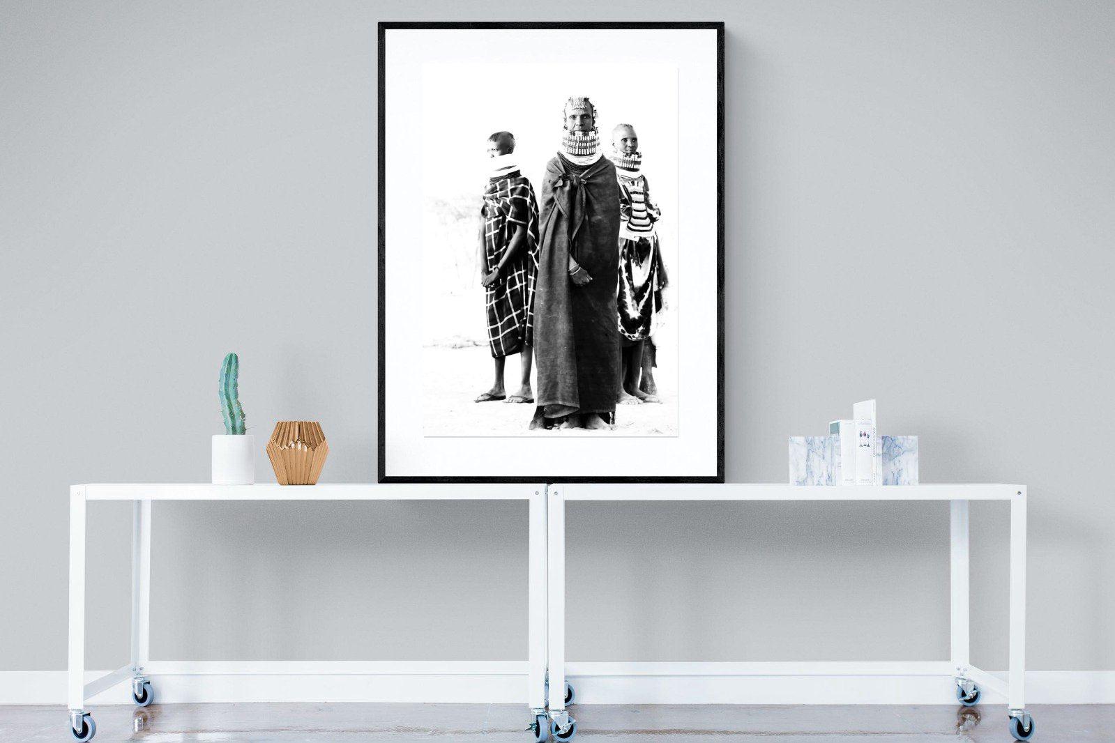 Turkana-Wall_Art-90 x 120cm-Framed Print-Black-Pixalot