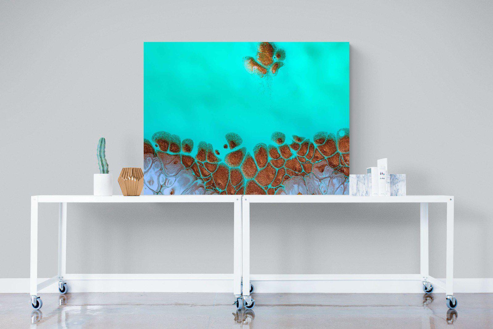 Turquoise-Wall_Art-120 x 90cm-Mounted Canvas-No Frame-Pixalot