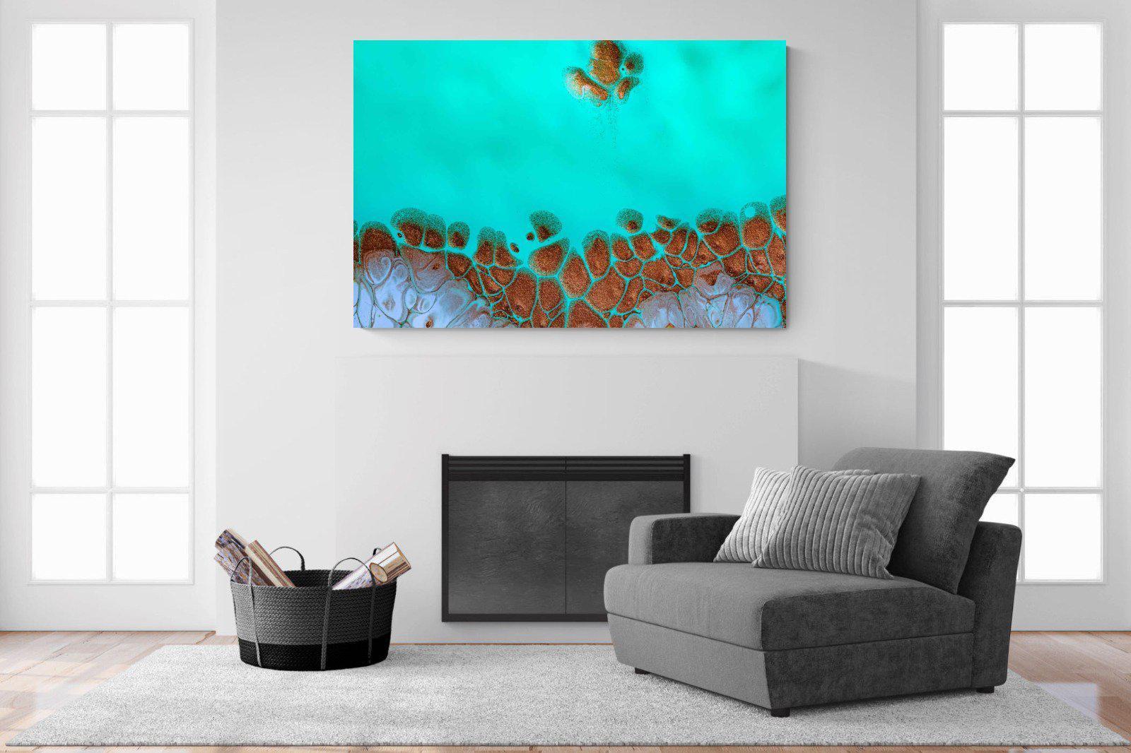 Turquoise-Wall_Art-150 x 100cm-Mounted Canvas-No Frame-Pixalot