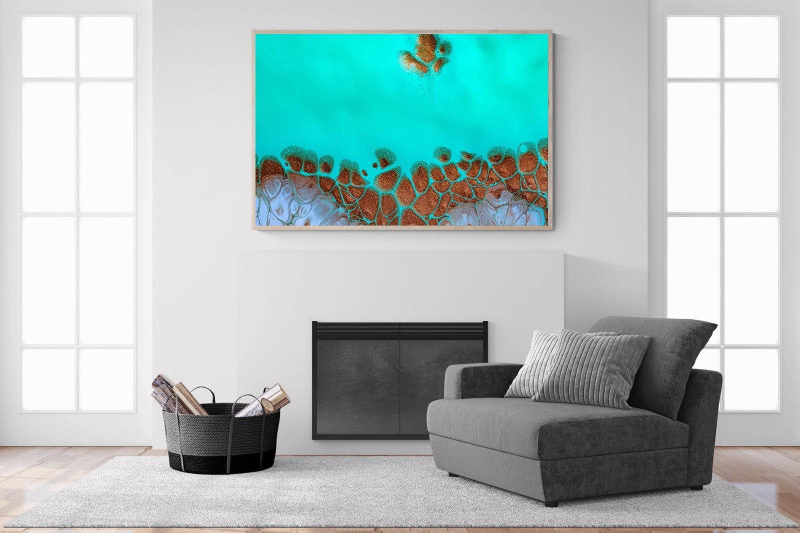 Turquoise-Wall_Art-150 x 100cm-Mounted Canvas-Wood-Pixalot