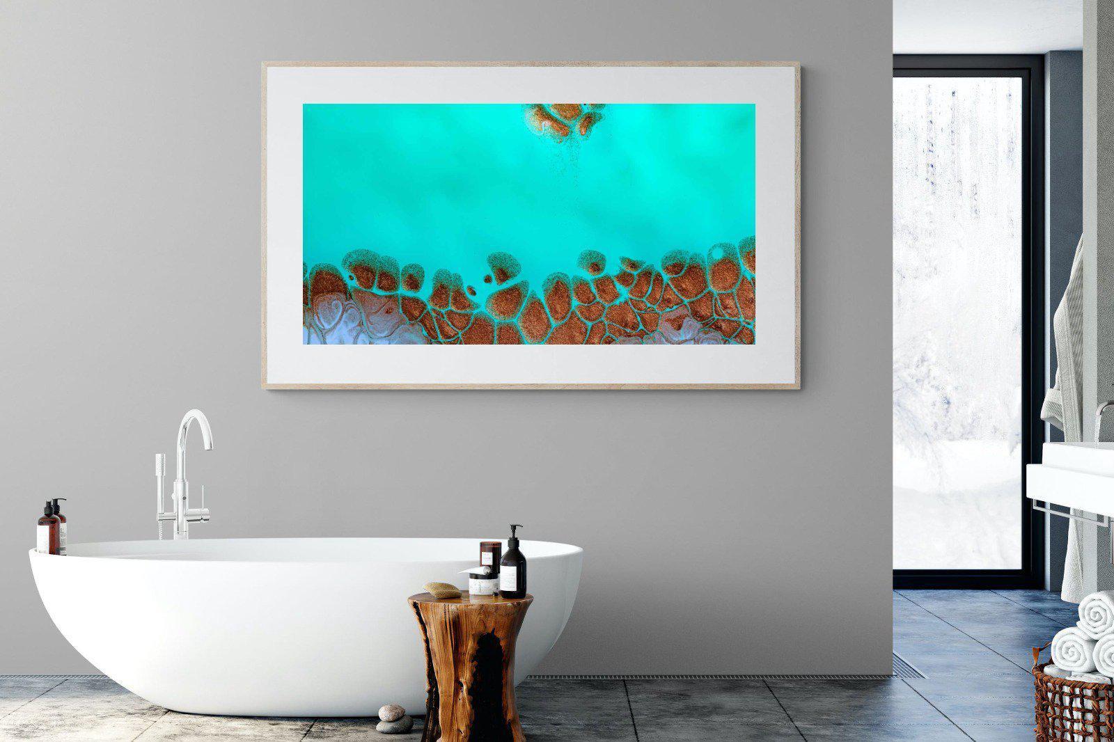 Turquoise-Wall_Art-180 x 110cm-Framed Print-Wood-Pixalot