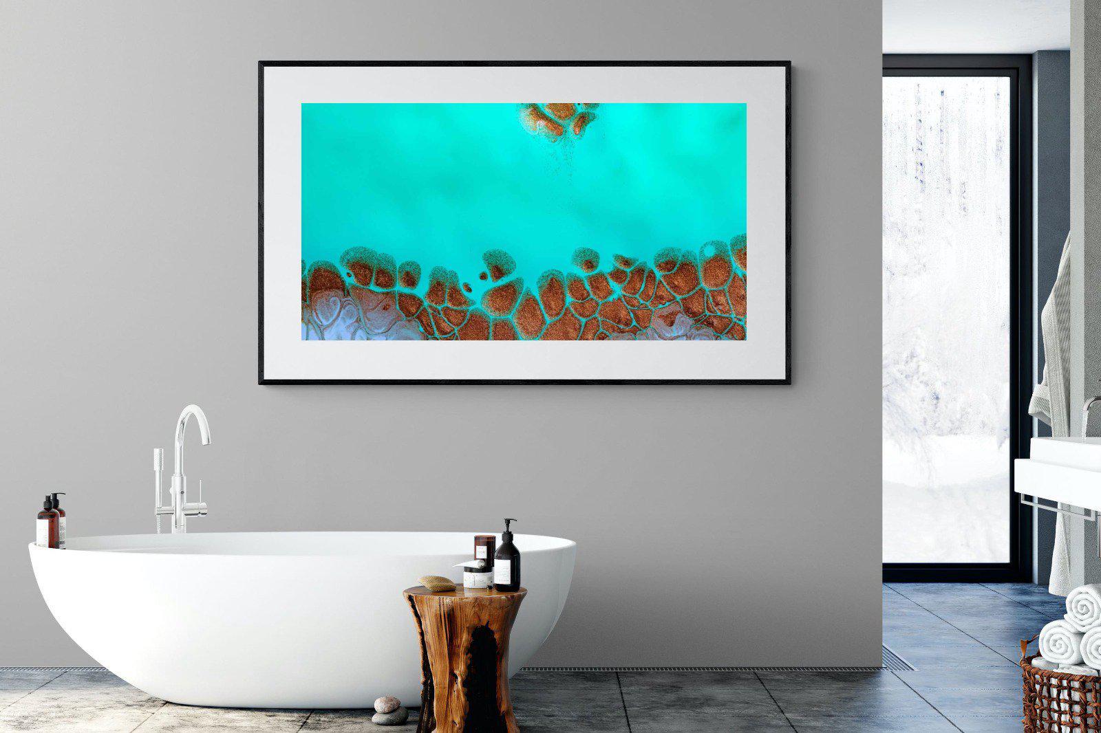 Turquoise-Wall_Art-180 x 110cm-Framed Print-Black-Pixalot