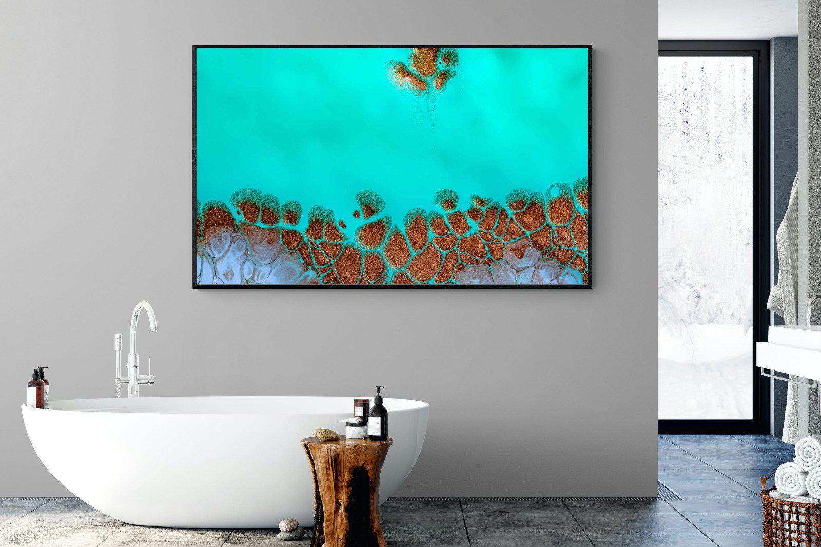 Turquoise-Wall_Art-180 x 110cm-Mounted Canvas-Black-Pixalot